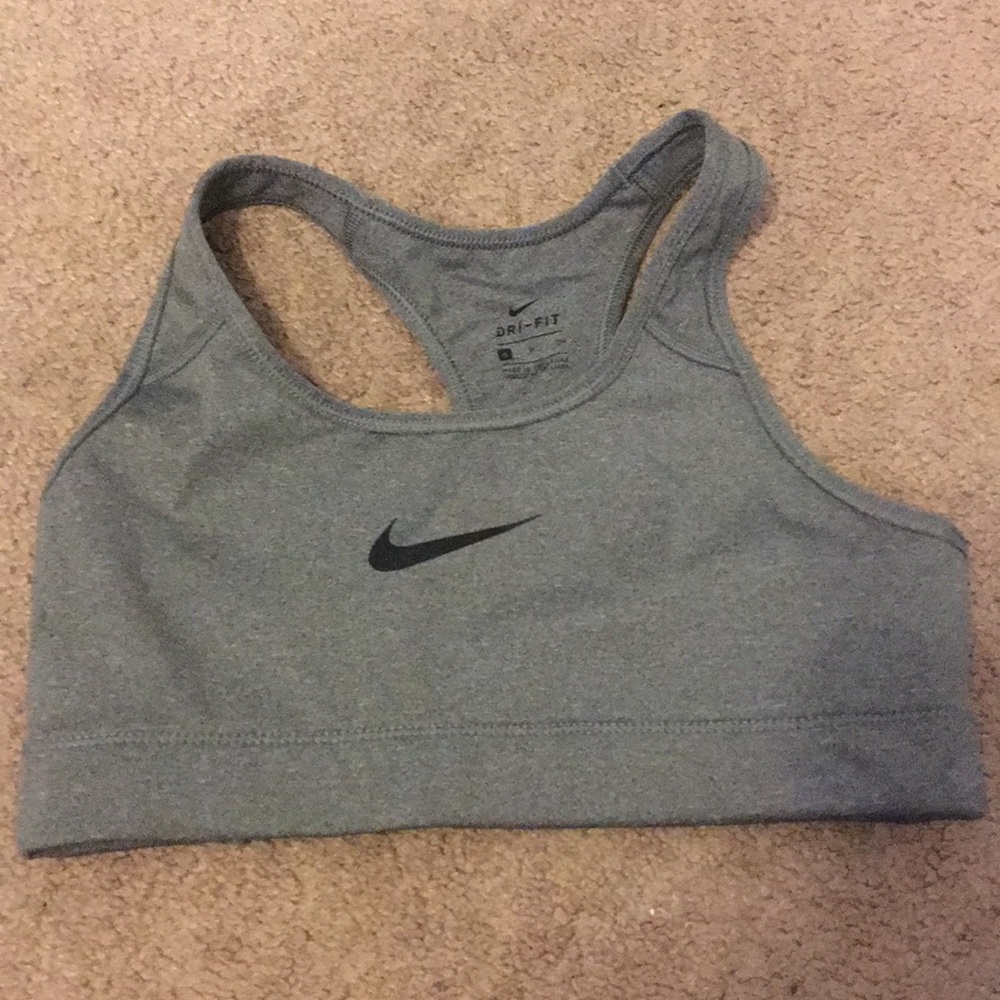 Grey Nike Pro Sports Bra